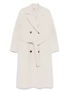 Двубортное пальто из вирджинской шерсти 'S Max Mara, нейтральный