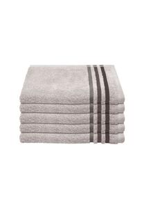 Полотенца гостевые из махровой ткани Skyline Color, 5 штук (30x50см) Schiesser, светло-серый