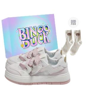 BINGO DUCK Женские противоскользящие лоу-топы для скейтбординга синие, цвет Blue