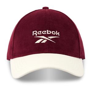 Reebok Хлопковая бейсболка унисекс светло-коричневый/темно-синий/бордовый, Burgundy