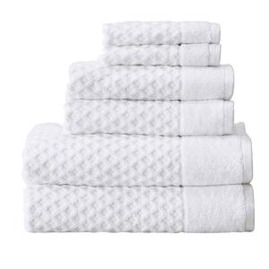 Набор текстурированных полотенец Madelinen Grayson из 6 предметов, цвет Optic White
