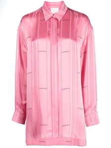 Givenchy рубашка в полоску с жаккардовым логотипом, розовый