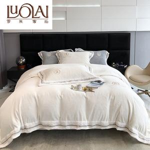 LUOLAI HOME Простыня 200 см, для одеяла 220x240 см, белая