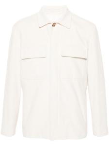 Lardini вельветовая рубашка куртка, белый