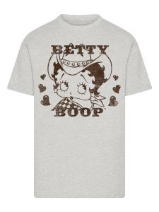 Рубашка F4NT4STIC Betty Boop Cowgirl, серый