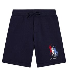 Шорты с принтом Polo Ralph Lauren, синий