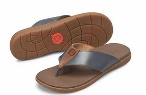 Born Мужские кожаные сандалии Gavin, темно-синие