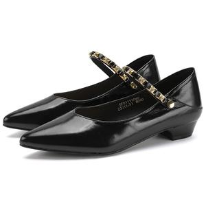 SAFIYA Туфли Мэри Джейн женские, черные/серебристые