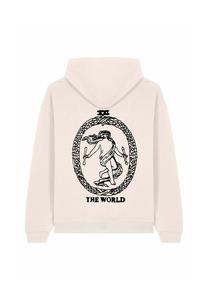 Толстовка THE WORLD BACK PRINT UNISEX HEAVYWEIGHT - Hoodie Mira Paris, кремовый