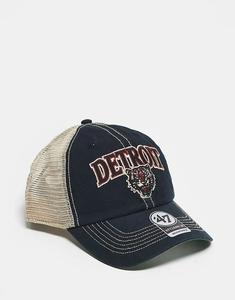 47 Brand Детройт Тайгерс кепка для уборки в темно-синем цвете