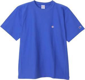 Мужская футболка Champion REVERS WEAVE(R) C3-Z320/C3-T330, короткий рукав, круглый вырез, 100% хлопок, 257 г, вышивка, логотип One Point, футболка с коротким рукавом Reverse Weave(R), синий