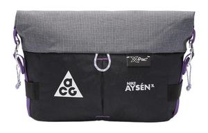 Nike Полиэстеровый поясной рюкзак унисекс черный серый белый, Black & Cool Gray & White