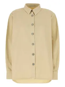 Хлопковая рубашка Magda Butrym, нейтральный