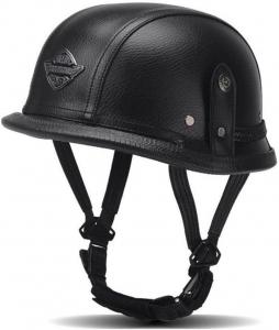 Шлем кожаный Dcoltmi-888, черный