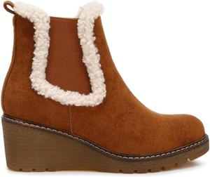 Женские ботинки челси London Rag Thunderhoof с искусственным мехом, Tan