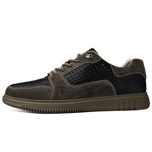 PAIBLOKS Амортизирующие противоскользящие износостойкие низкие повседневные туфли унисекс черные перфорированные, цвет Black-Perforated