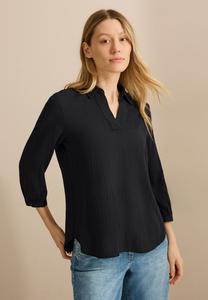 Блуза SEERSUCKER Cecil, черный