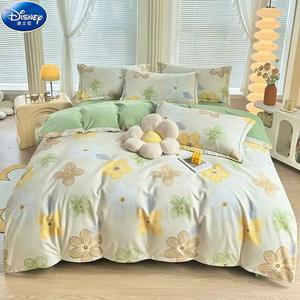Disney Комплект постельного белья, 4 предмета, 180 см, пододеяльник 220x240 см, 100% хлопок, зеленый