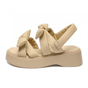 ZHR Женские сандалии на одной застежке светло-желтые, цвет Light Yellow