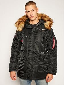 Пуховик стандартного кроя Alpha Industries, черный
