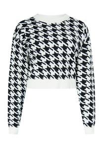 Свитер ROCKEASY, черный/белый