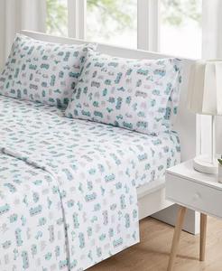 Новинки комплектов листов из микрофибры с принтом Intelligent Design, розовый