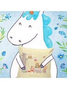 Подушка Mr. & Mrs. Panda, желтый пастельный