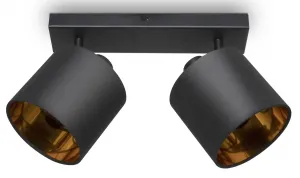 Светильник потолочный Paco Home Anika, черный / бронзовый