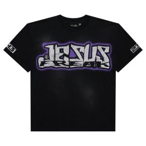 Футболка Hellstar Jesus Freak T-Shirt Black, черный