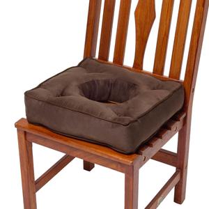 Подушка на стул Homescapes, 40x40x10 см, коричневый