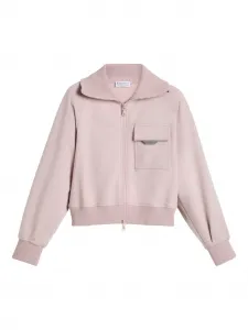Толстовка на молнии Brunello Cucinelli Kids, розовый