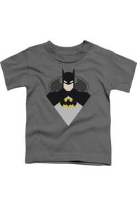 Футболка с коротким рукавом для малышей Batman с простым изображением летучей мыши Gildan, Charcoal