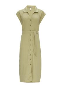 Платье миди QS Dress, зеленый