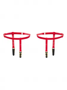 Бархатные подвязки Maison Close, красный