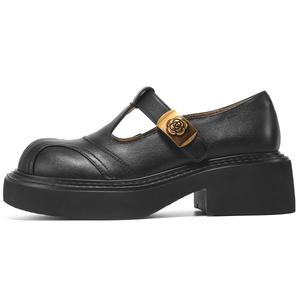 D:FUSE SCANDINAVIA Туфли Мэри Джейн на массивном каблуке D FUSE SCANDINAVIA, женские, черные