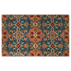 Шерстяной ковер с цветочным принтом Heritage Salzburg Safavieh, 183x183 см, круглый