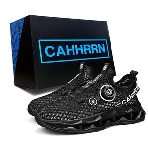 Дышащие низкие повседневные туфли для мужчин CAHHRRN, Black