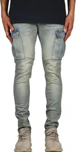 Джинсы для мужчин Slim Fit с боковыми карманами JEsilunmaMY