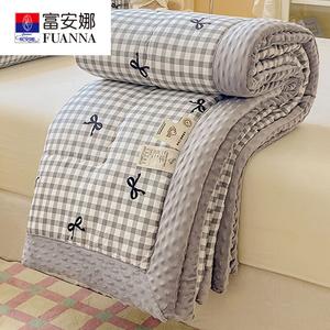 Fuanna Одеяло летнее 200х230 см, вес 2 кг, хлопок, цвет Butterfly Bow Gray