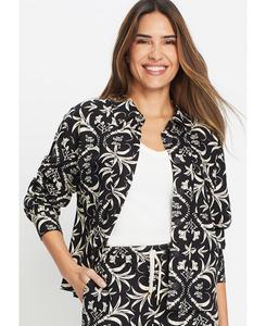 Женская куртка с декоративным принтом Olsen, Black