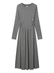 Платье миди с длинными рукавами B+Ab, серый