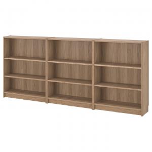 Комплект книжных полок, отделка под дуб, 240x28x106 см IKEA Billy