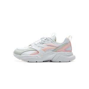 LINING YOUNG Кроссовки для детей из коллекции Sports Life, противоскользящие, износостойкие, низкие, белые, серые, розовые