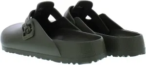 Женские кожаные сабо Birkenstock Boston, хаки