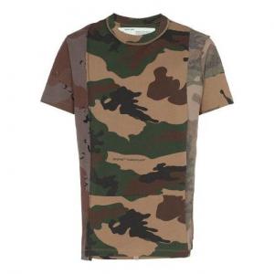 Футболка OFF-WHITE Camouflage Reconstructured Camo Short Sleeve, цвет camouflage