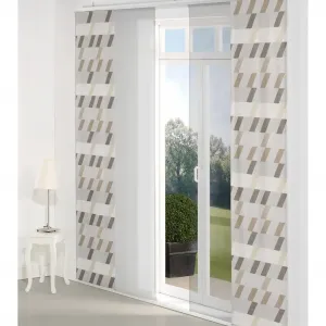 Штора-шарнир Bray, на панельной каретке, 1 шт. Wirth, коричневый