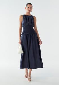 Платье BWLDR ELLAH MIDI, Navy Blue/Dark Blue