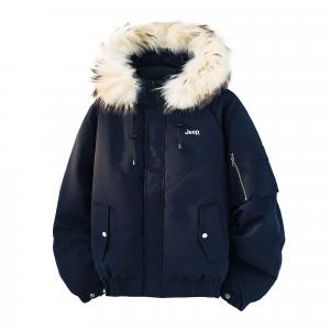 Пуховики унисекс утепленные Jeep, синий
