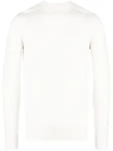 Шерстяной джемпер узкого кроя Patrizia Pepe, белый