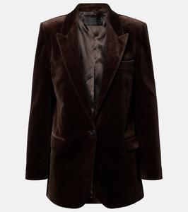 Велюровый блейзер Diane Nili Lotan, Espresso